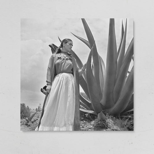 Frida Kahlo Standing Portrait Canvas Wall Art on gallery wrap