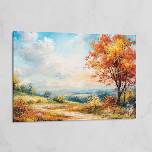 Autumn Hills Canvas Wall Art on gallery wrap
