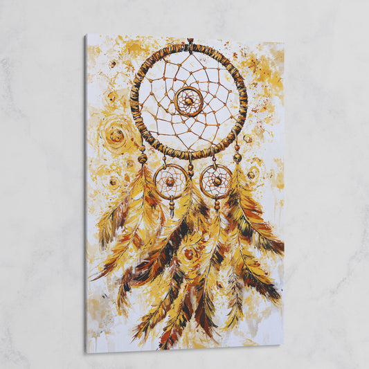 Dreamcatcher Canvas Wall Art, Portrait Print on gallery wrap