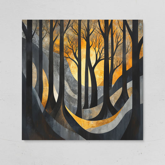 Surreal Forest Landscape Canvas on gallery wrap