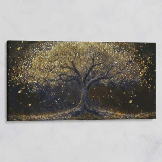 Golden Foliage Tree of Life Canvas on gallery wrap