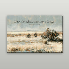 High Desert Personalized Canvas Wall Art, Your Words or Family Name