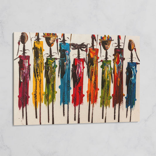 Masai Mara Abstract Canvas Print on gallery wrap