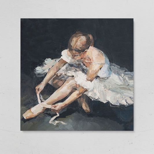 Impressionist Ballet Dancer Canvas on gallery wrap