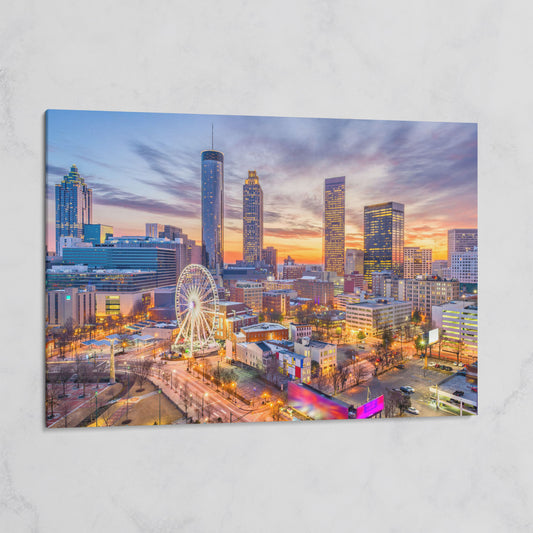 Atlanta Downtown Skyline Canvas on gallery wrap