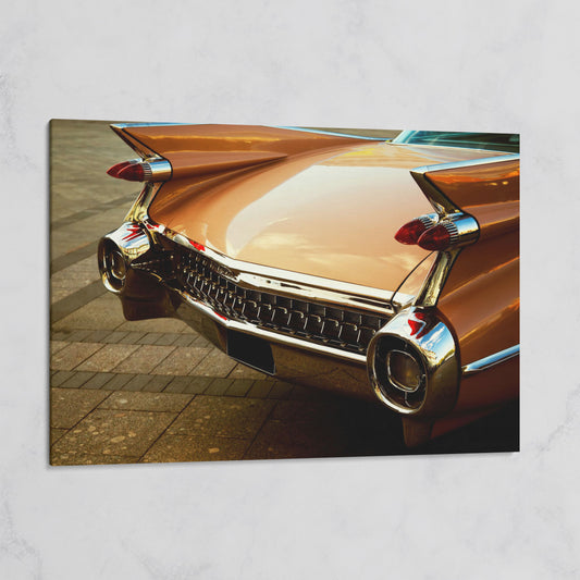 1959 Pink Cadillac Canvas on gallery wrap