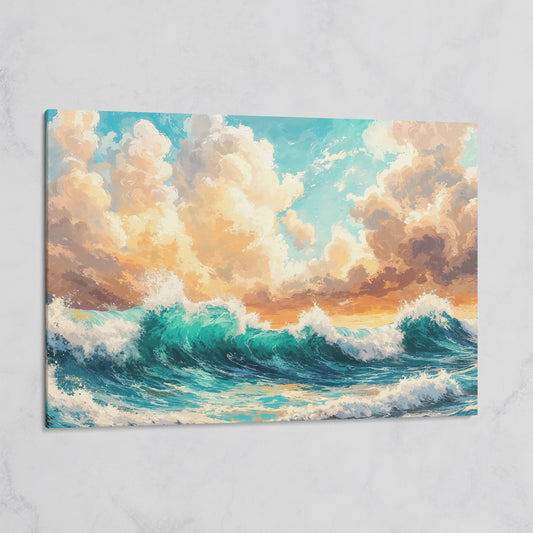 Ocean Wave Seascape Canvas on gallery wrap