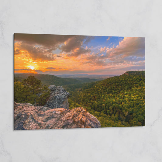 Hawksbill Crag Sunset Canvas Print on gallery wrap