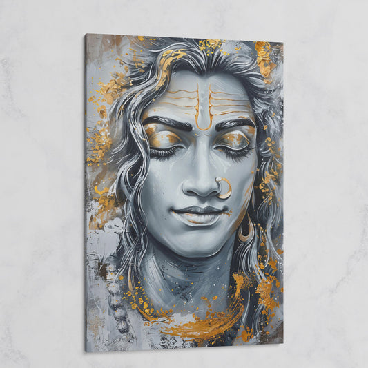 Shiva in Meditation Canvas on gallery wrap