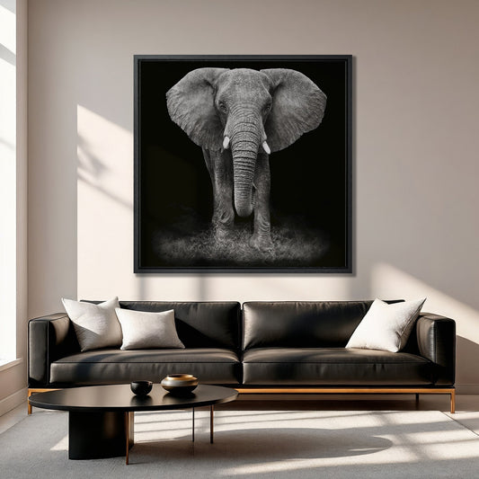 African Elephant Extra Large Canvas Print Art Decor