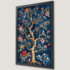Colorful Birds Tree of Life Art Poster - Nursery Decor
