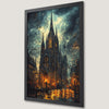 Dramatic Gothic Cathedral Art Poster - Eerie Wall Decor