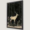 Gothic Forest Deer Art Poster - Enchanting Wall Decor