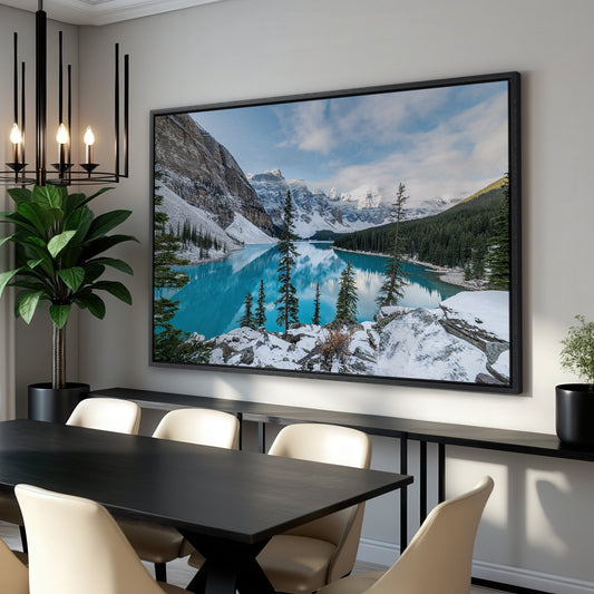 Moraine Lake Canvas Wall Art Banff Canvas Print Alberta Decor