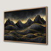 Surreal Mountain Landscape Canvas Print with Dark Mountains