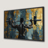 Powerful Bodybuilder Weightlifting Canvas Print Gym Decor