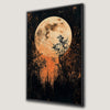 Mystical Full Moon Enchanted Forest Canvas Print Art