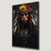 Indigenous Native American Chief Portrait Canvas Print