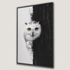 Mystic Gaze Snowy Owl Canvas Print Wall Art Decor