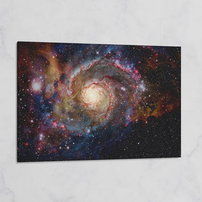 Spiral Galaxy Canvas Print, Milky Way Wall Art, Space Decor on gallery wrap