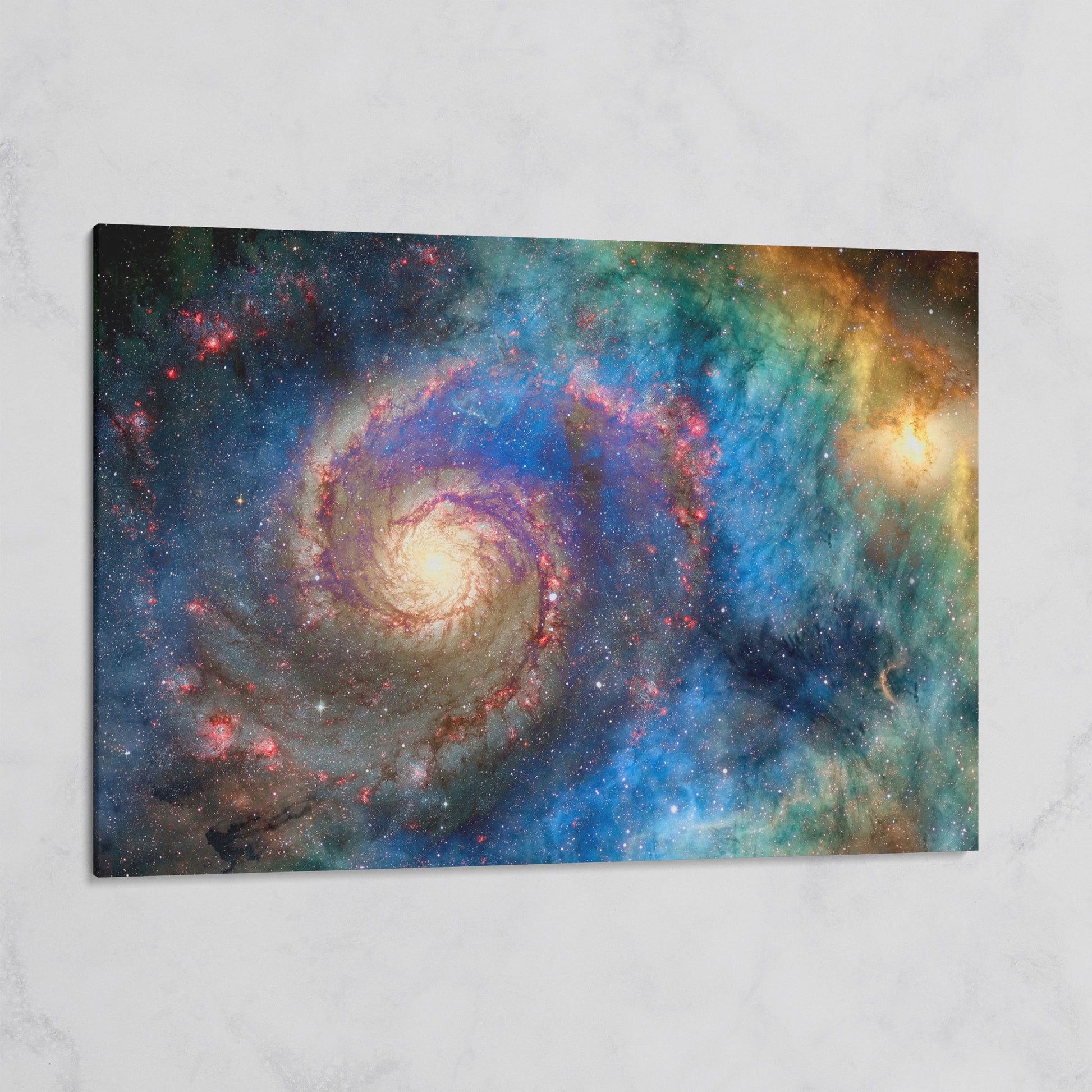 Spiral Galaxy Canvas Wall Art, Space Print Up to 94 Inches Wide on gallery wrap