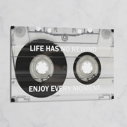 Cassette Tape Motivational Quote Canvas Wall Art on gallery wrap