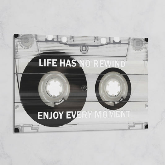 Cassette Tape Motivational Quote Canvas Wall Art on gallery wrap