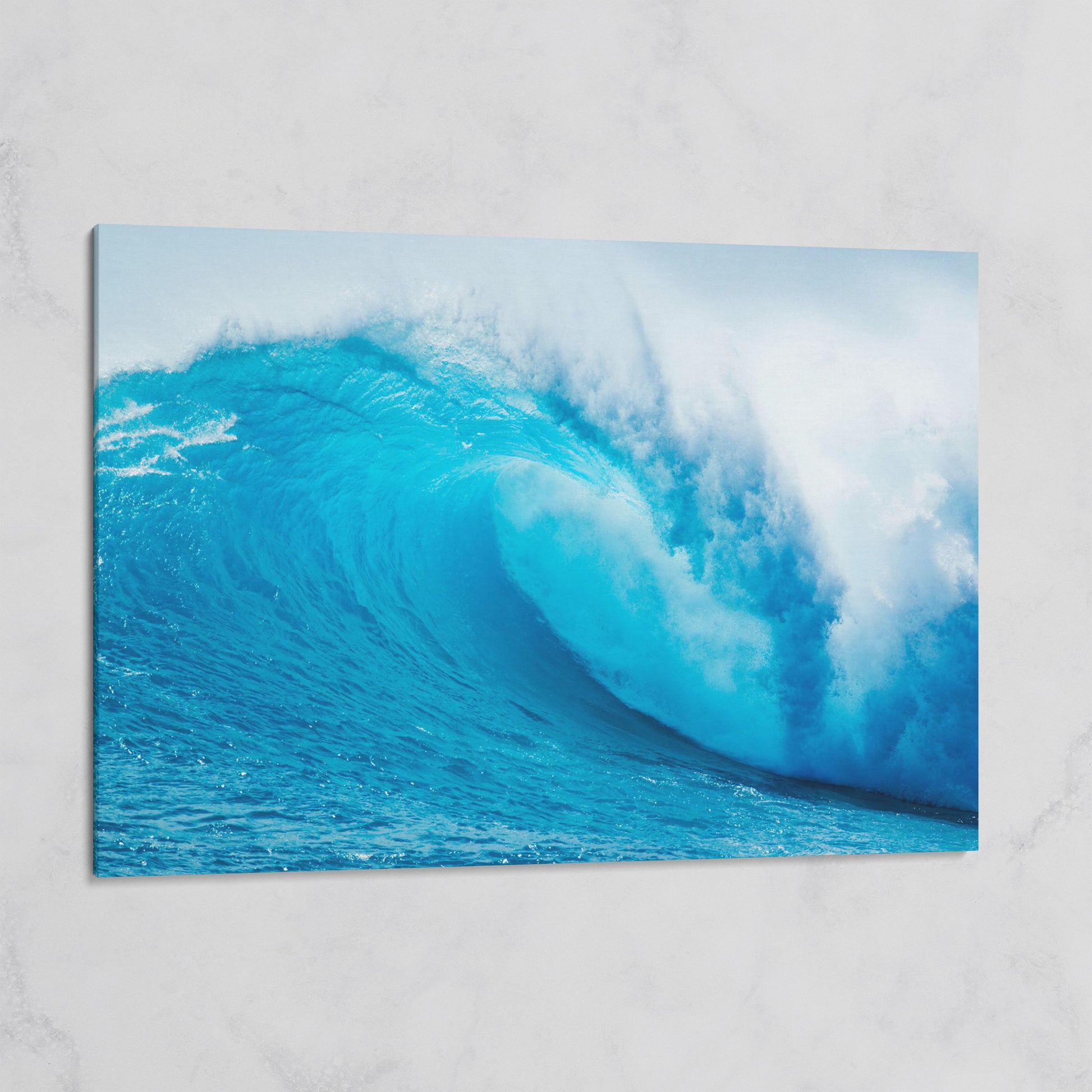 Ocean Wave Canvas Wall Art | Moody Seascape Print on gallery wrap