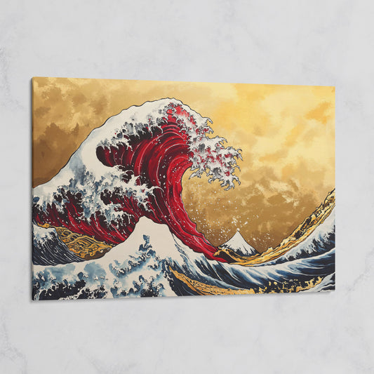 The Great Wave off Kanagawa Canvas on gallery wrap