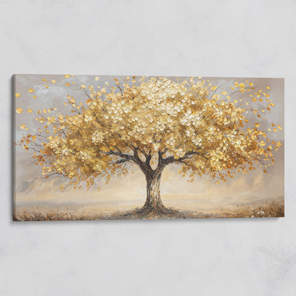 Tree of Life Autumn Canvas with Golden Foliage on gallery wrap
