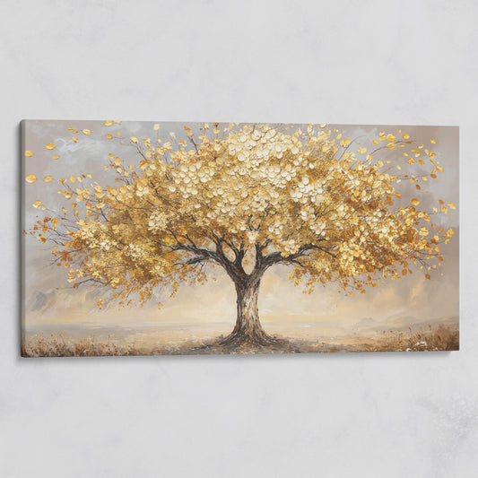 Tree of Life Autumn Canvas with Golden Foliage on gallery wrap