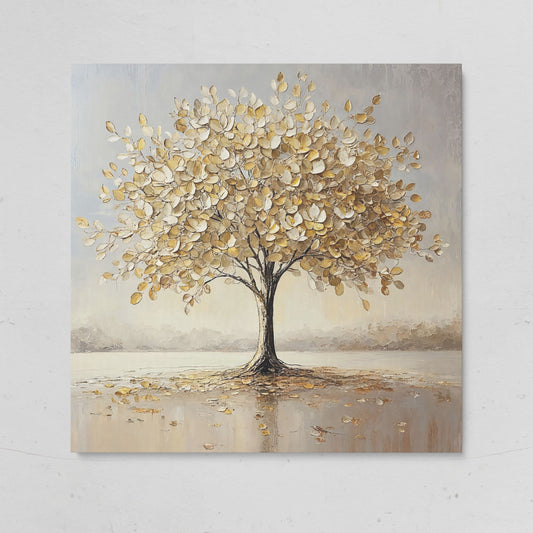 Golden Tree of Life Wall Canvas on gallery wrap