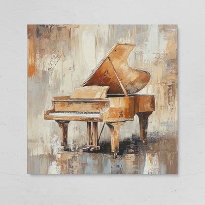 Grand Piano Musical Instrument Canvas Wall Art on gallery wrap