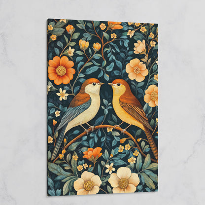 William Morris Birds & Blooms Canvas Print on gallery wrap