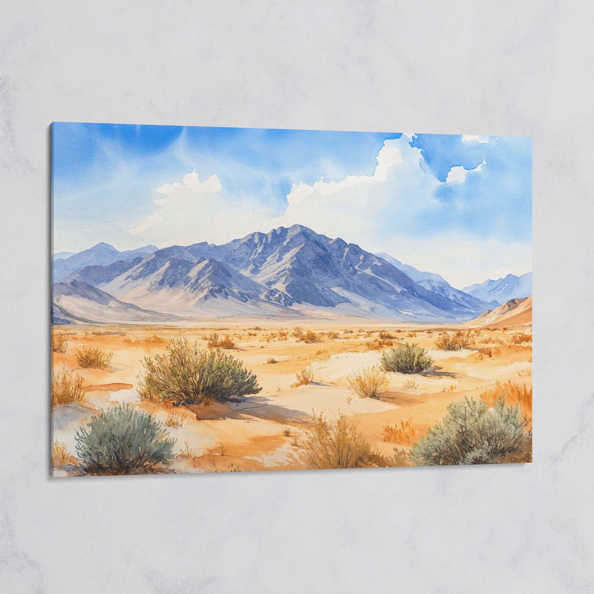 Desert Mountain Landscape Canvas on gallery wrap
