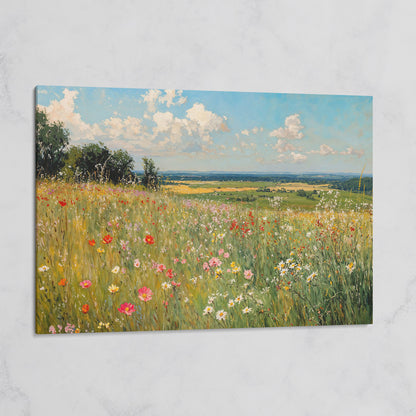 Springtime Countryside Landscape Canvas on gallery wrap