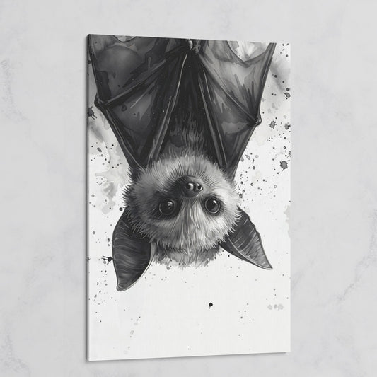 Bat Canvas Print for Nursery Walls on gallery wrap