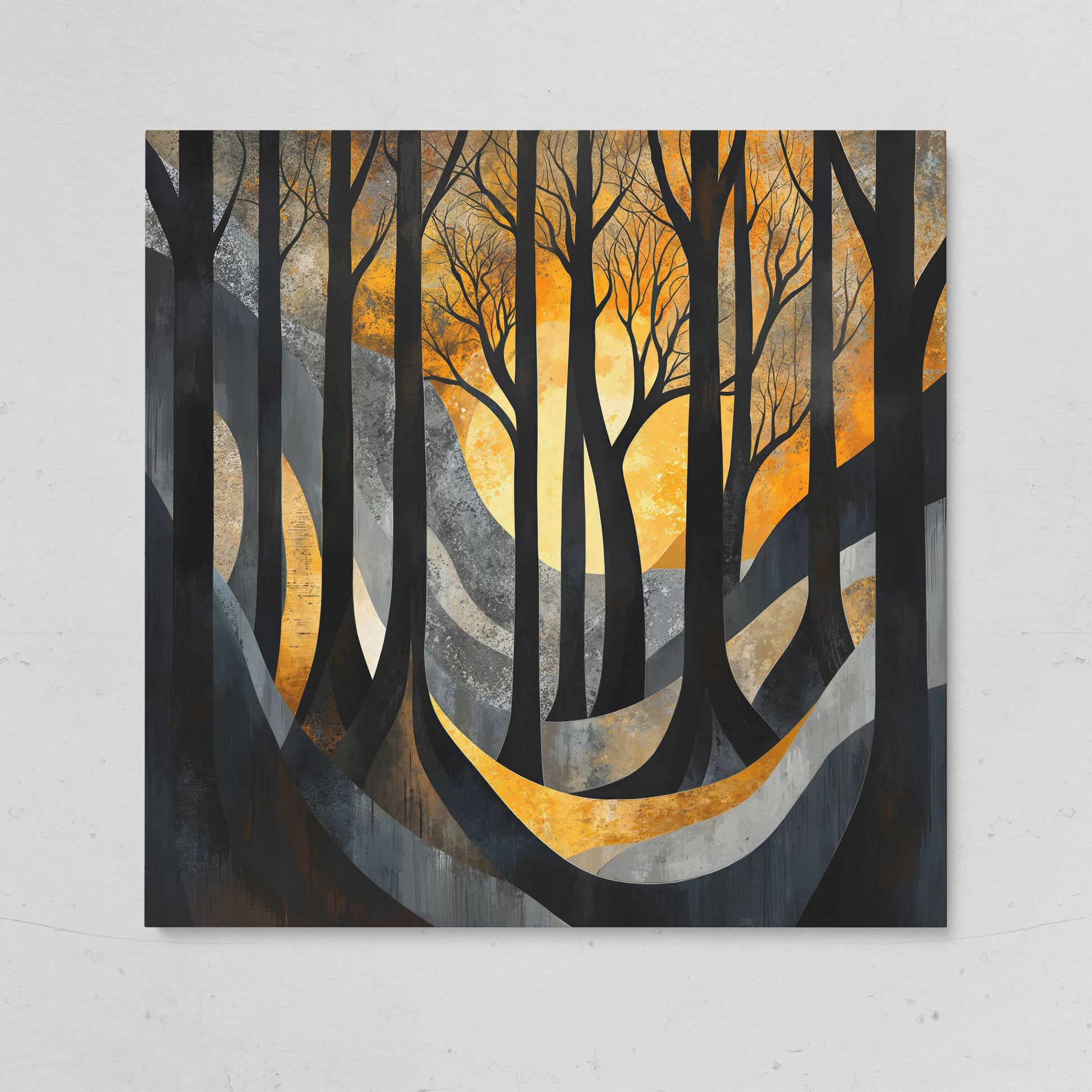 Surreal Forest Landscape Canvas on gallery wrap