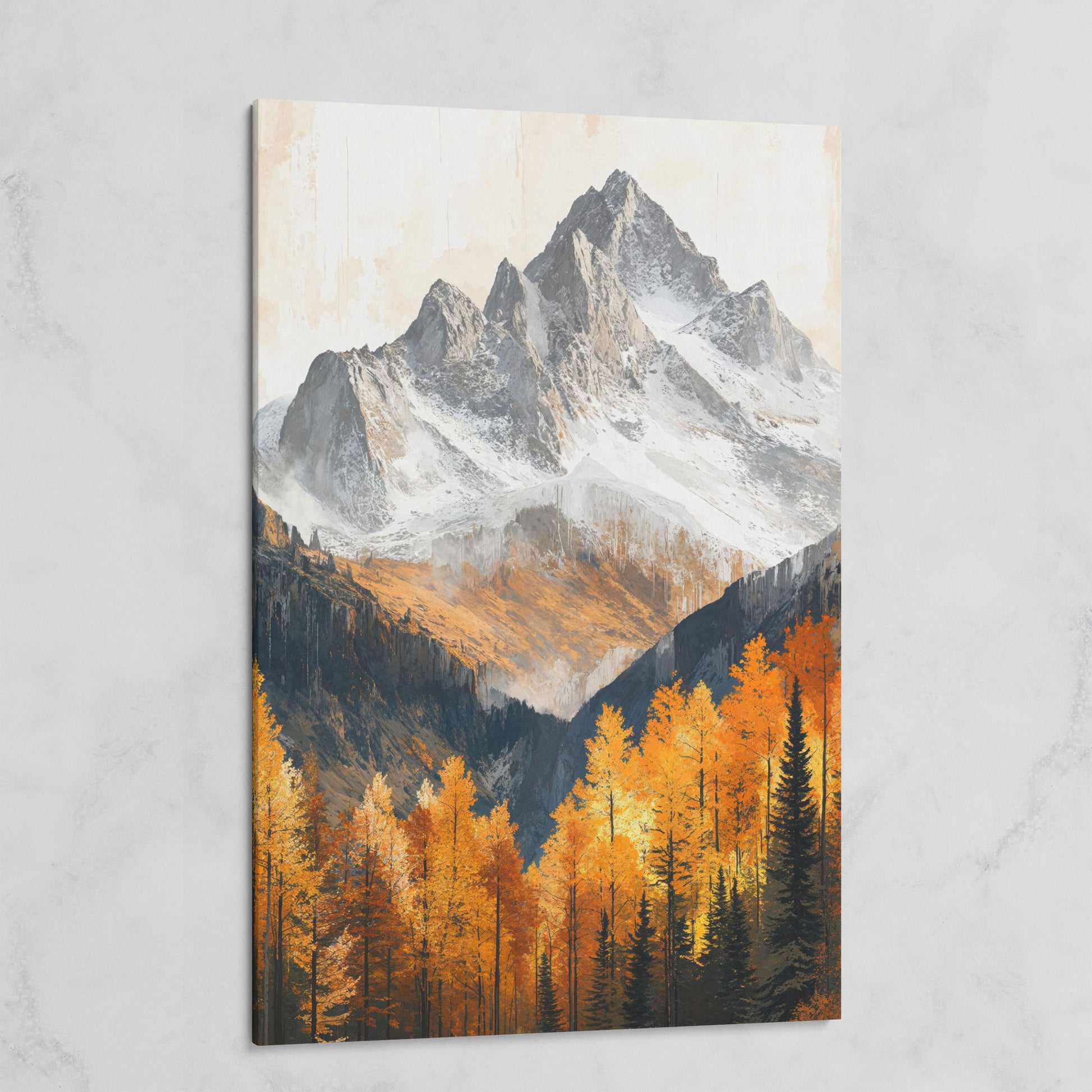 Autumn Mountain Landscape Canvas on gallery wrap