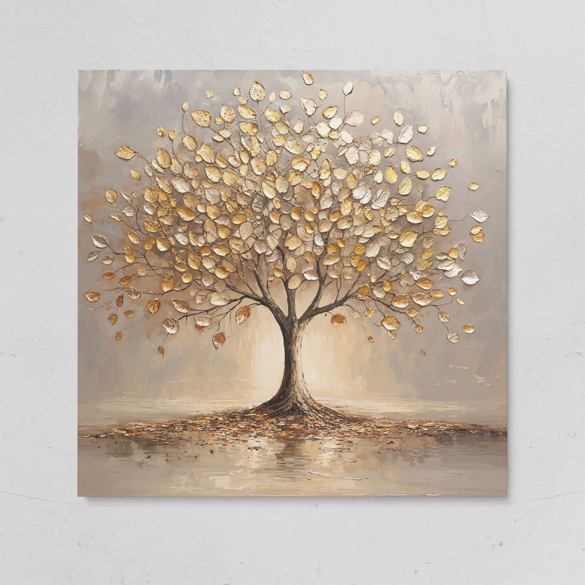 Gold Leaf Tree Canvas on gallery wrap