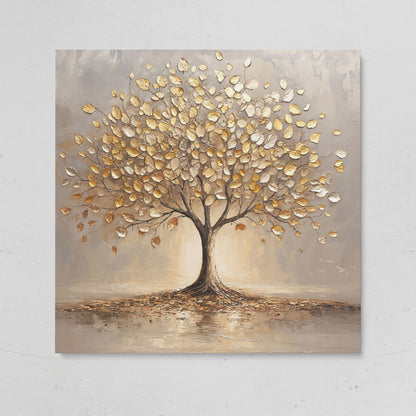 Gold Leaf Tree Canvas on gallery wrap