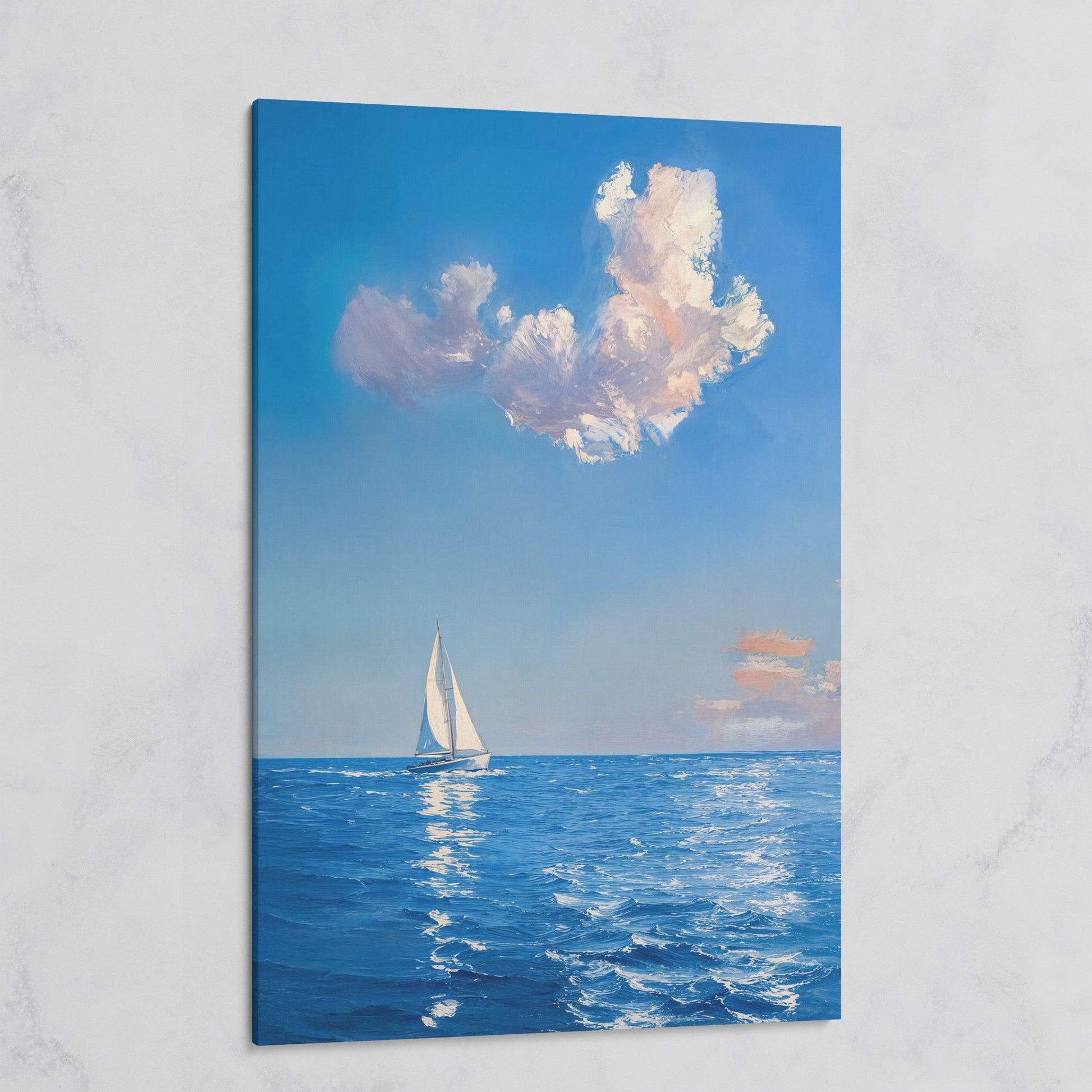 Sailing Ship in Calm Waters Canvas on gallery wrap