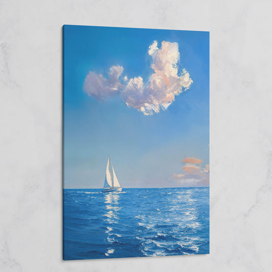 Sailing Ship in Calm Waters Canvas on gallery wrap