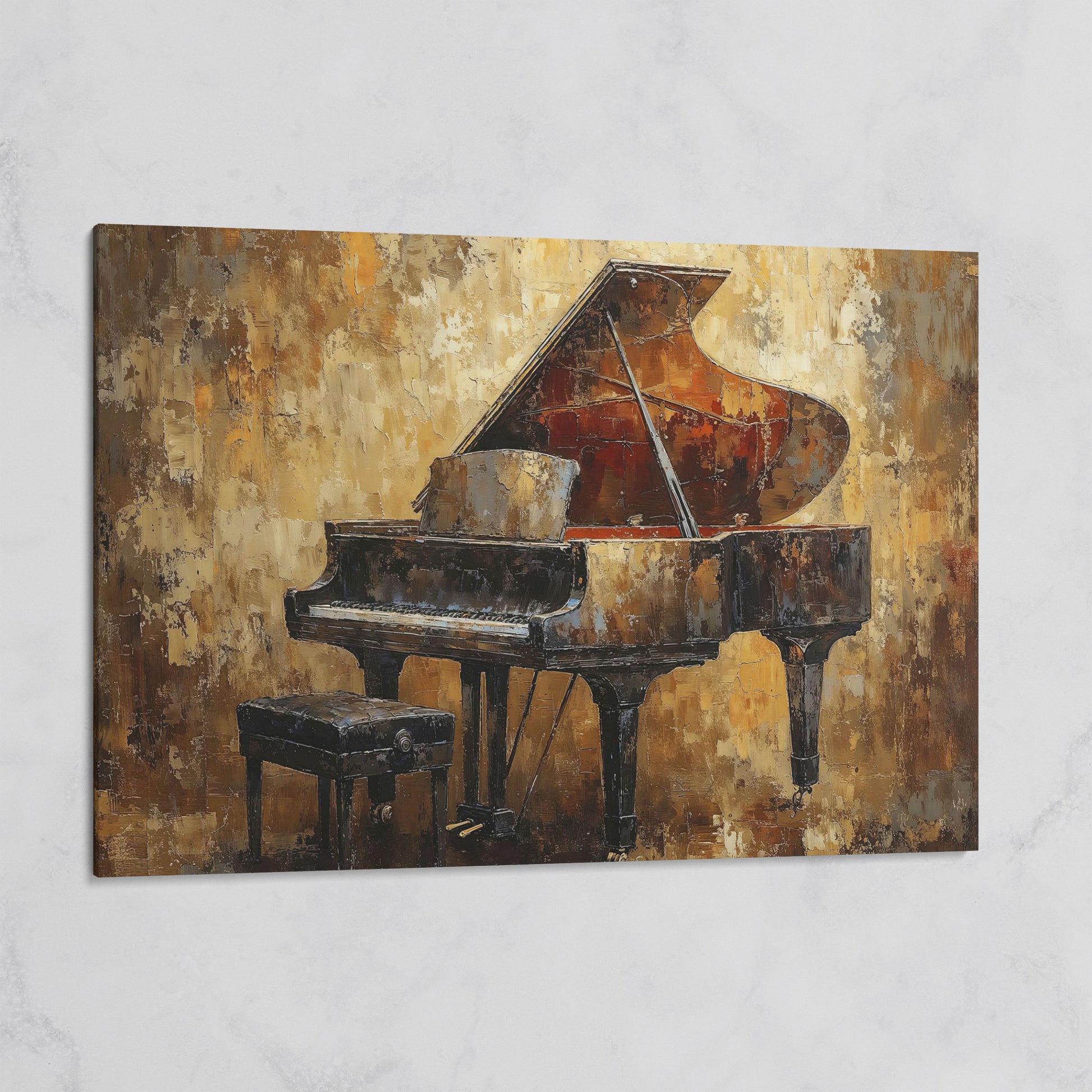 Classical Grand Piano Canvas on gallery wrap