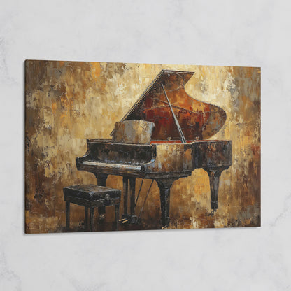 Classical Grand Piano Canvas on gallery wrap