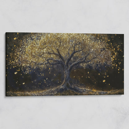 Golden Foliage Tree of Life Canvas on gallery wrap