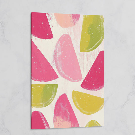 Watermelon & Citrus Slices Canvas Print on gallery wrap
