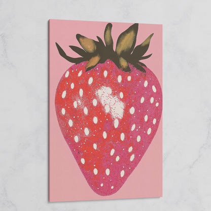Strawberry Pink Canvas Print on gallery wrap