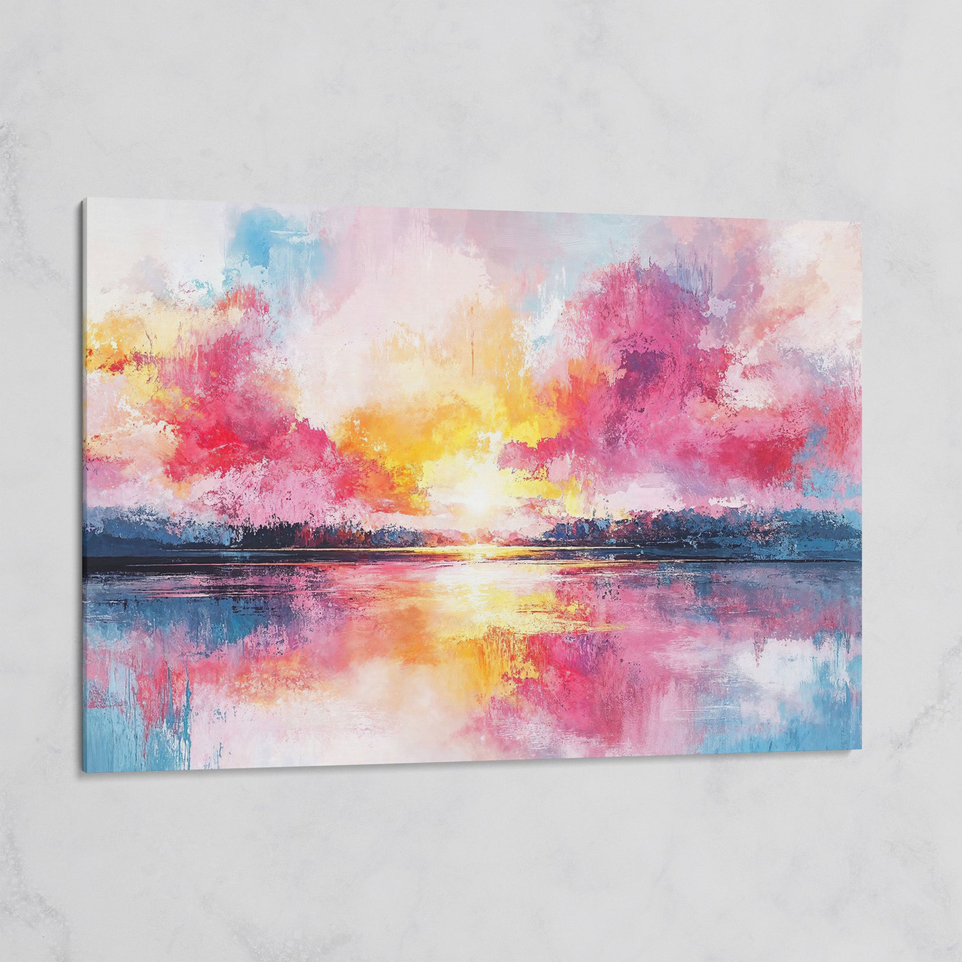 Colorful Sunset on the Water Canvas Print on gallery wrap