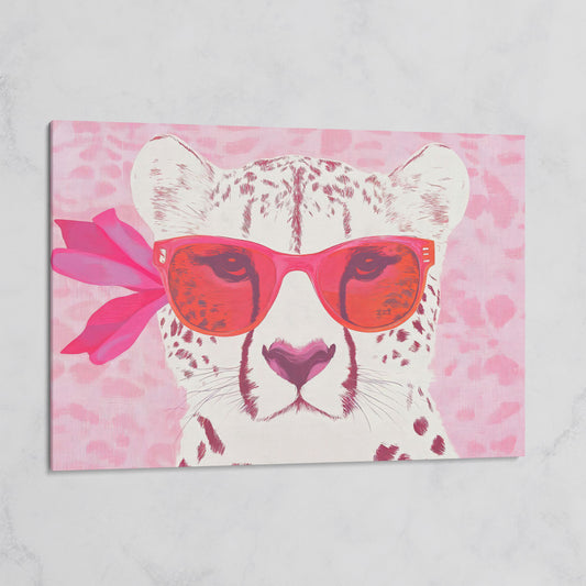 Cheetah in Sunglasses Canvas on gallery wrap
